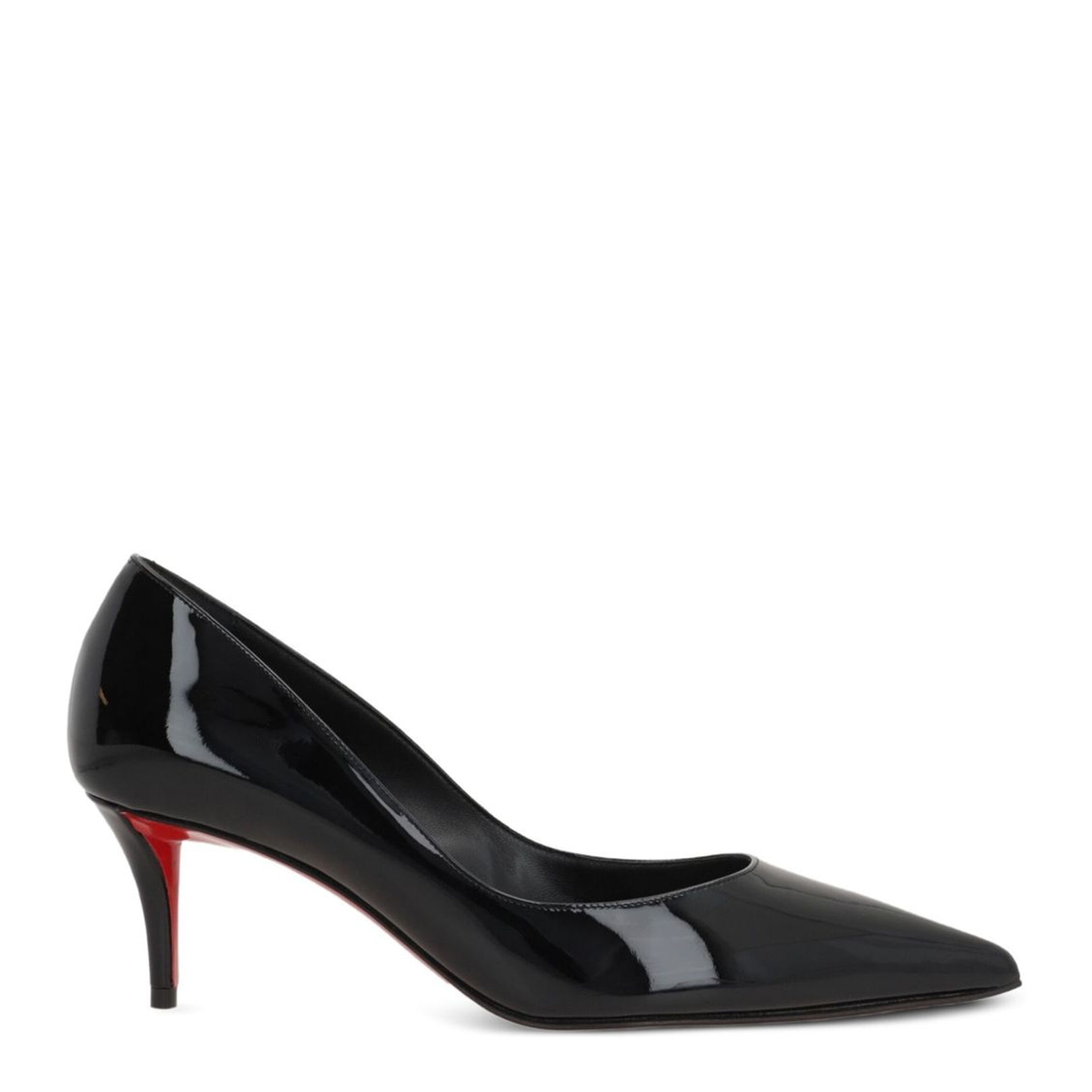 Black Patent Leather Pointed Toe Low Heel Slip-On