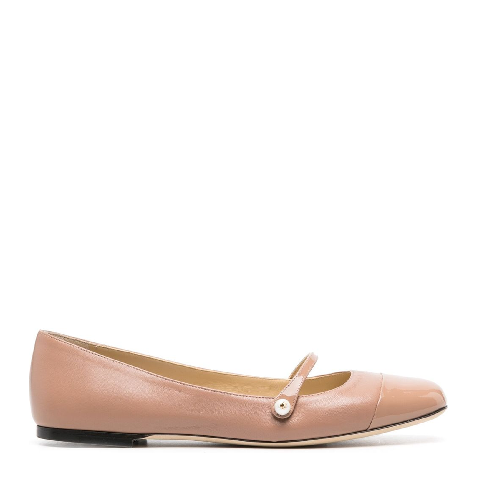 Ballet Pink Nappa and Patent Leather Pumps