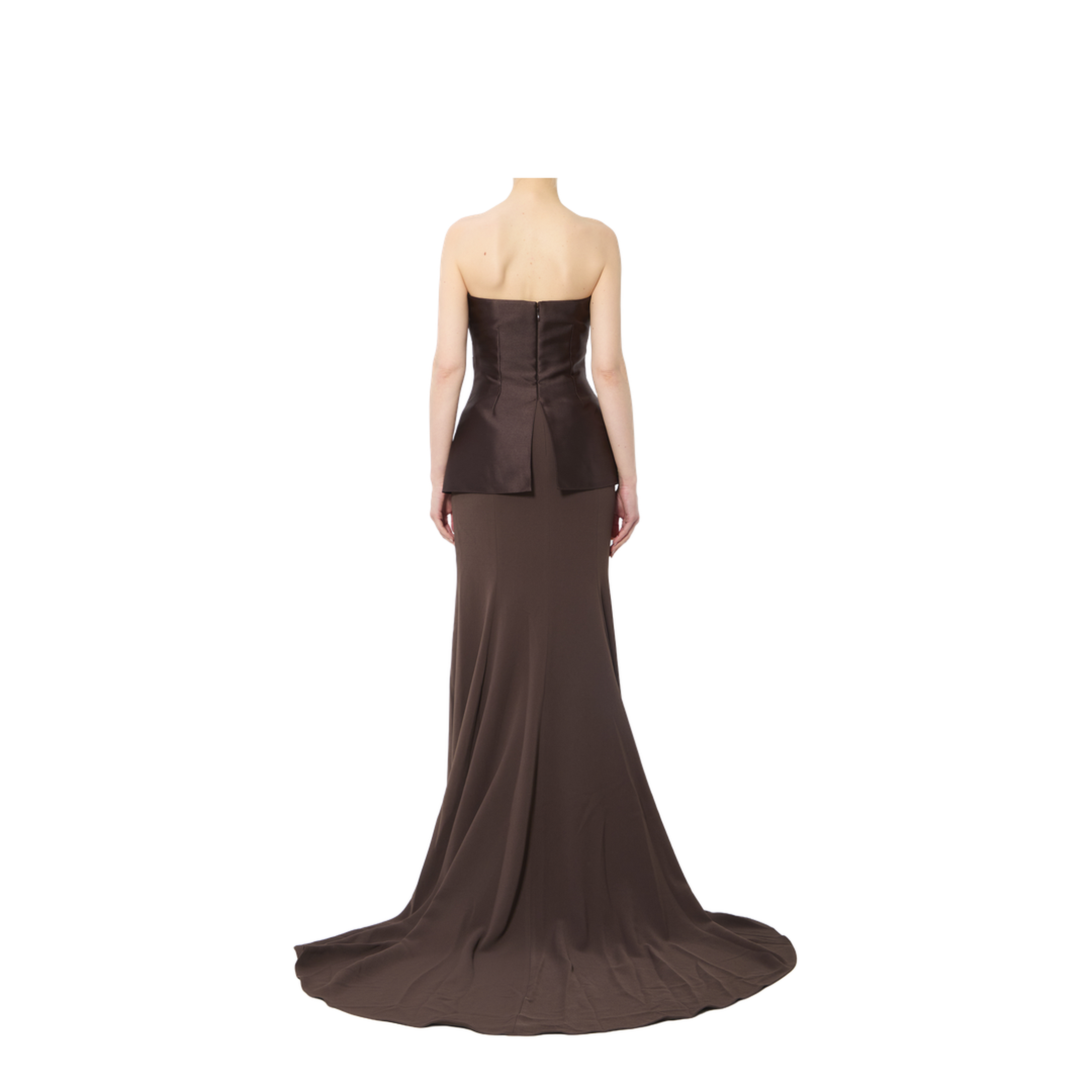 MAYFEYR - Solace London - Alia Maxi Dress - OS47031CHESTNUT