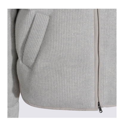 Lame Wool Down Jacket