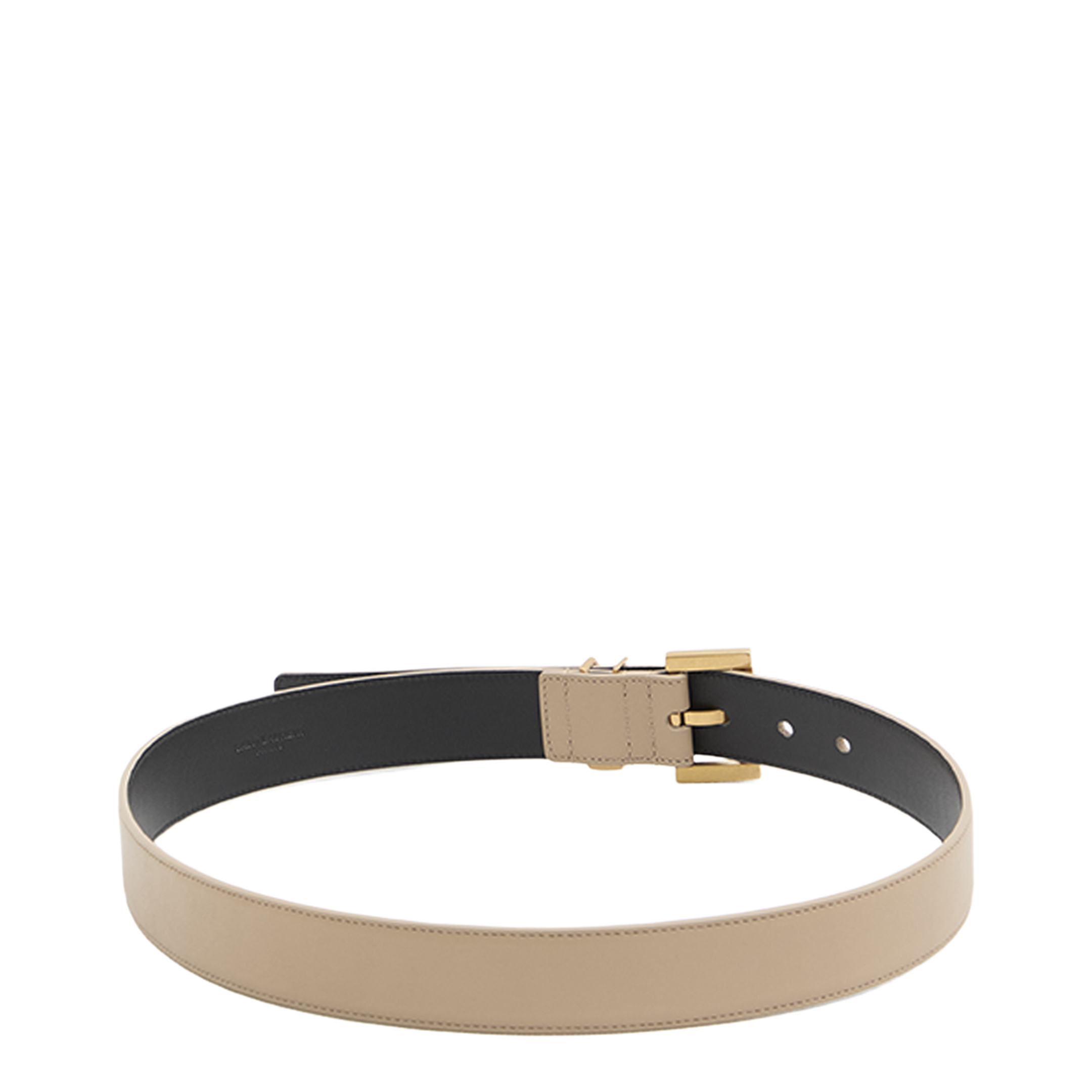 MAYFEYR - Saint Laurent - Cassandre Belt With Square Buckle - 634437BOO0W2721