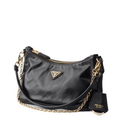 MAYFEYR - Prada - Black Shoulder Bag - 1BC305VDOM2CYRF0002