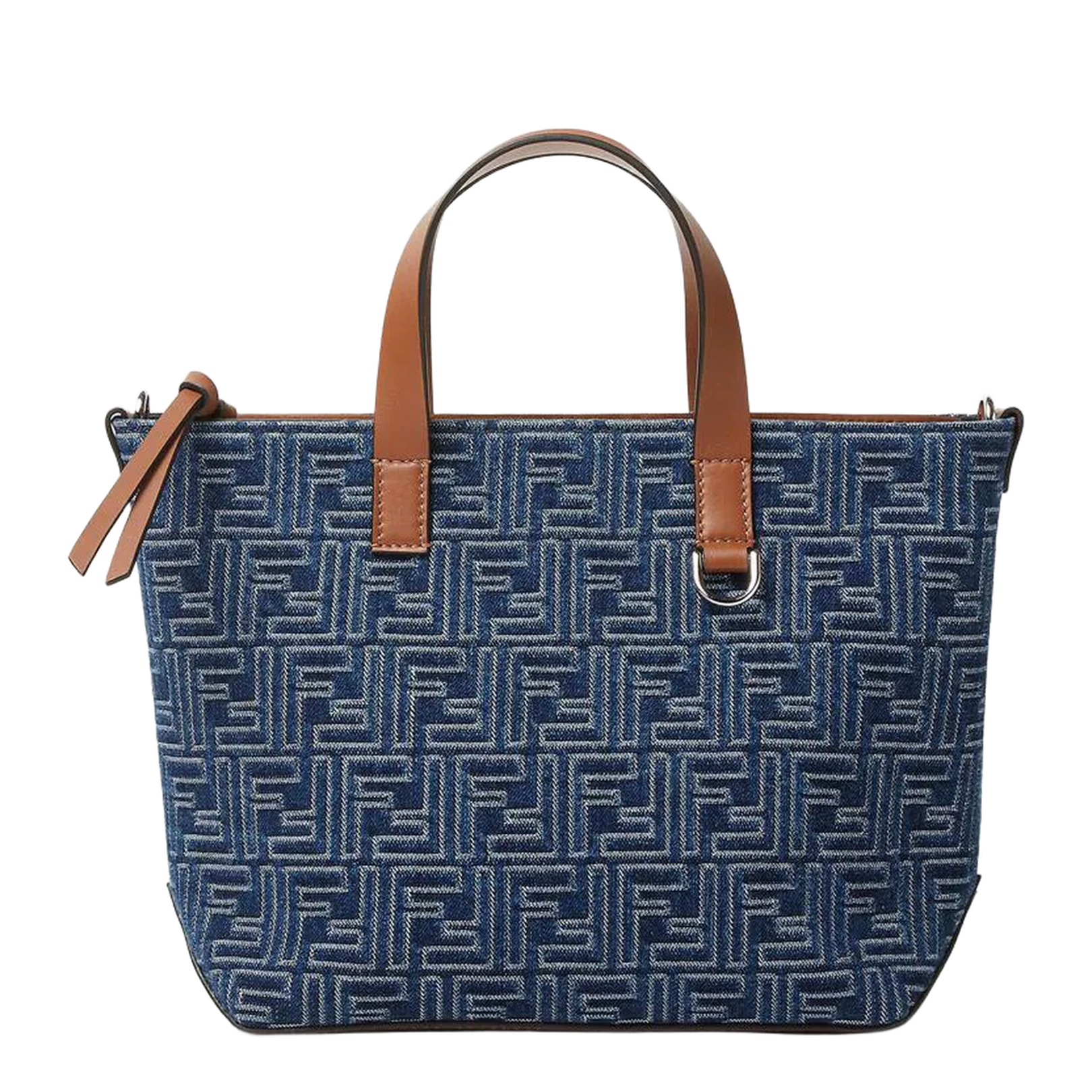 Small Denim Effect Tote Bag