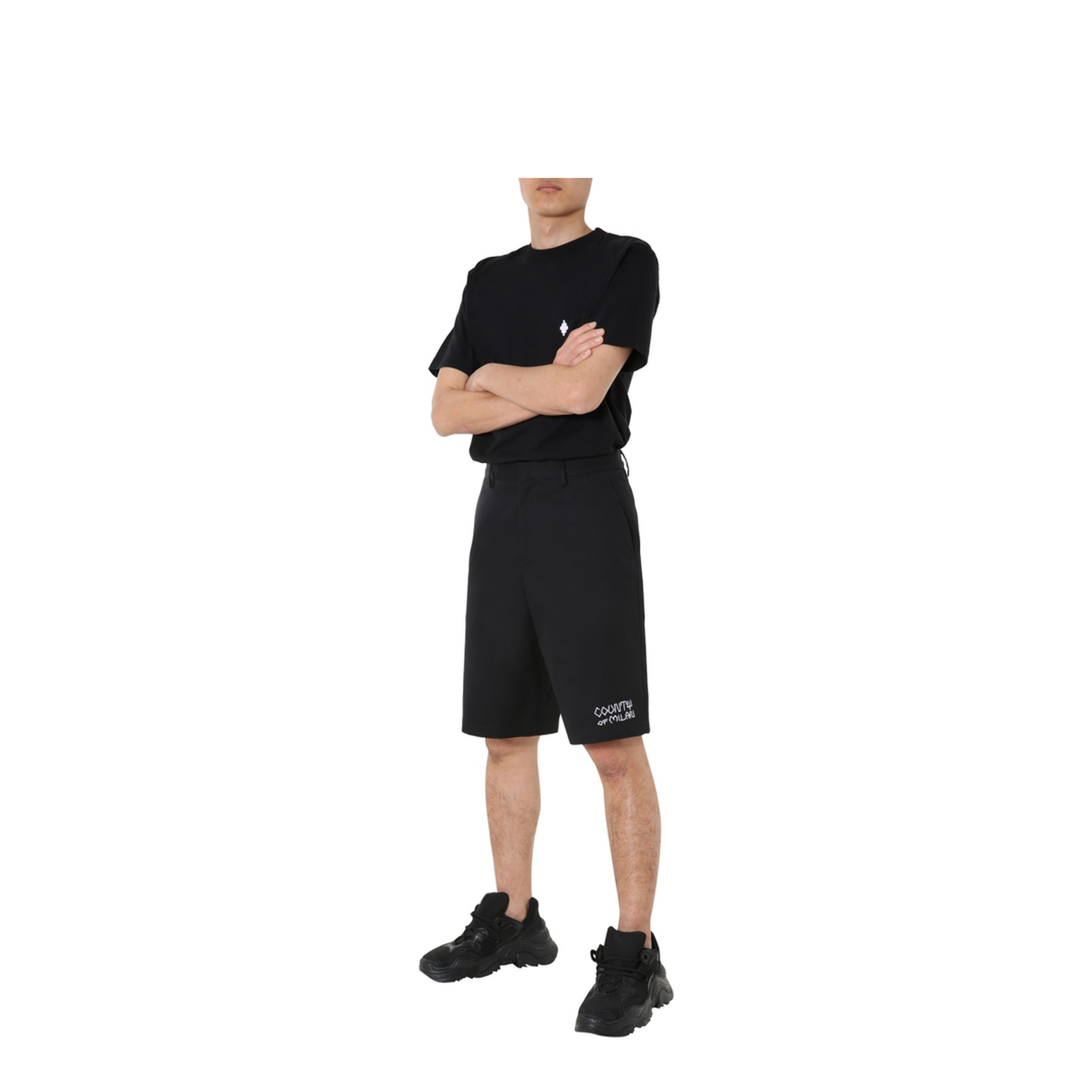 MAYFEYR - MARCELO BURLON COUNTY OF MILAN - Country Bermuda Shorts - CMCB059E20FAB0011001