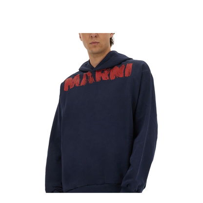 Sweatshirt with Maxi Logo Print