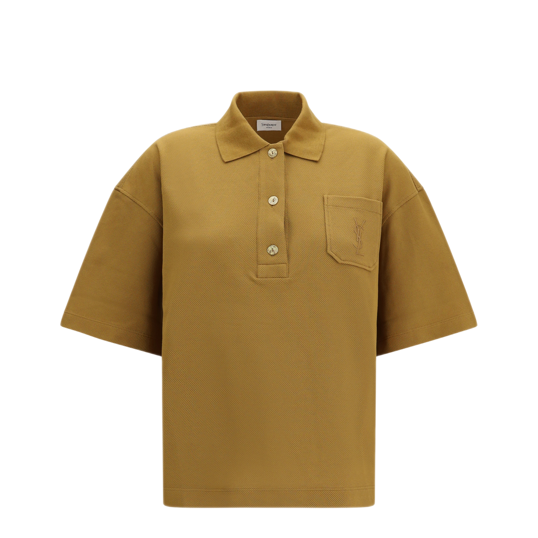 MAYFEYR - Saint Laurent - Cassandre Oversized Piqué Polo - 873300Y38BN