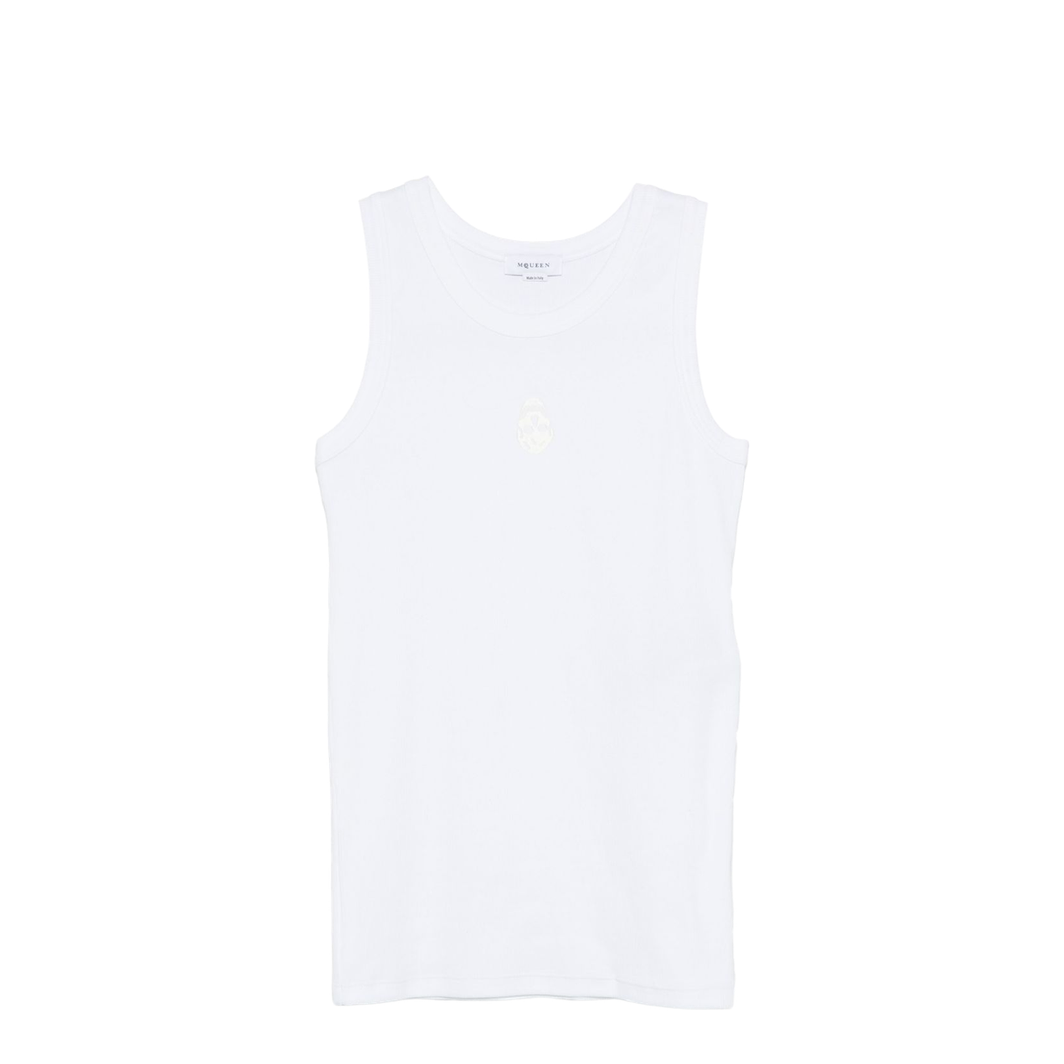 Skull-Embroidered Tank Top