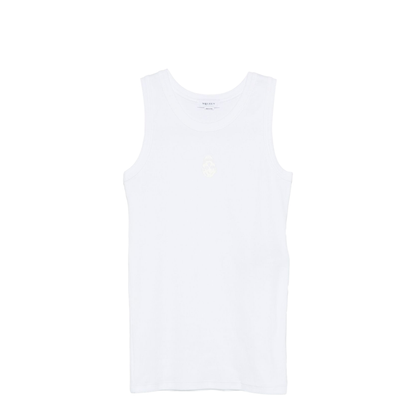 Skull-Embroidered Tank Top