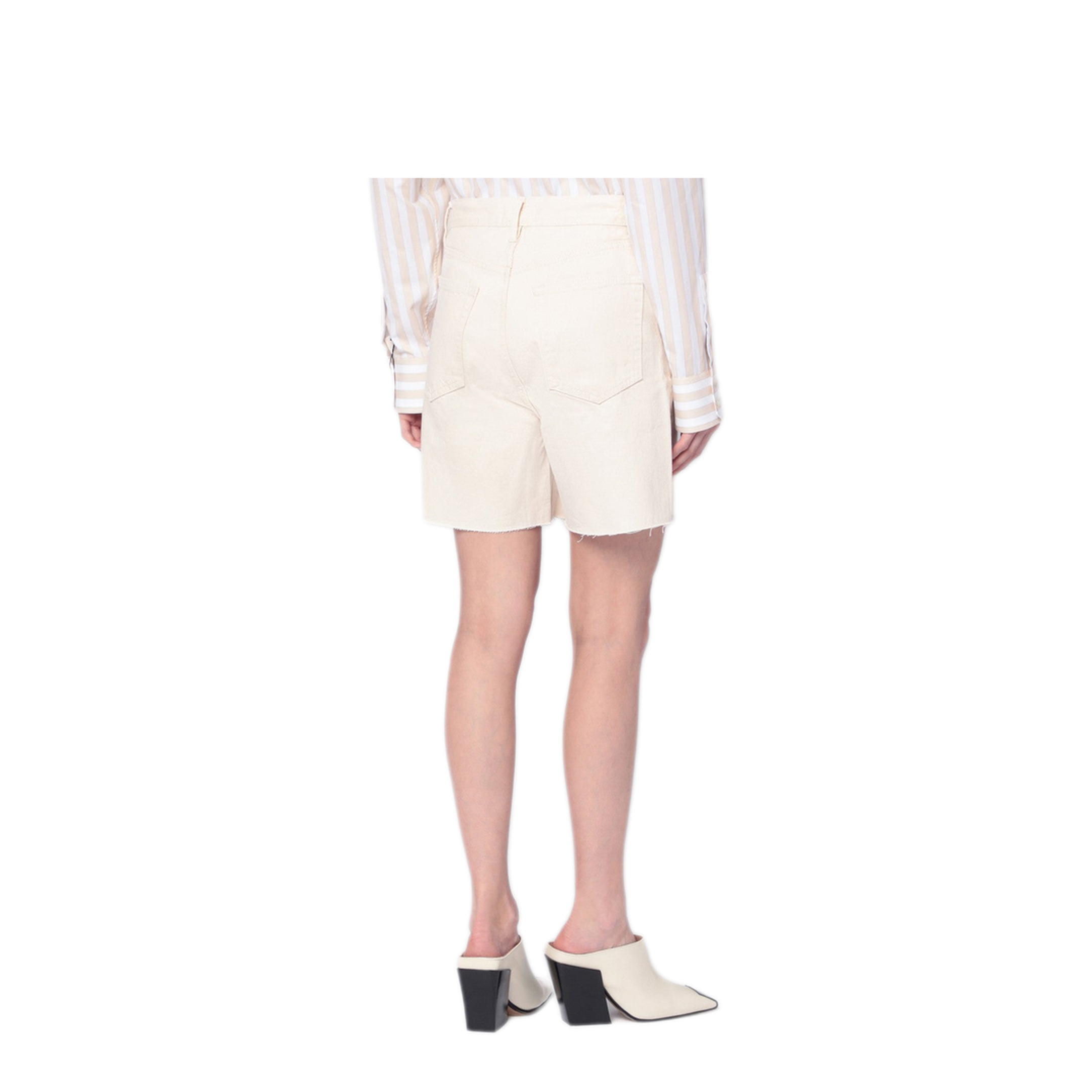 MAYFEYR - Frame - Butter Coloured Denim Bermuda Shorts - 4002RF728DEMLKS