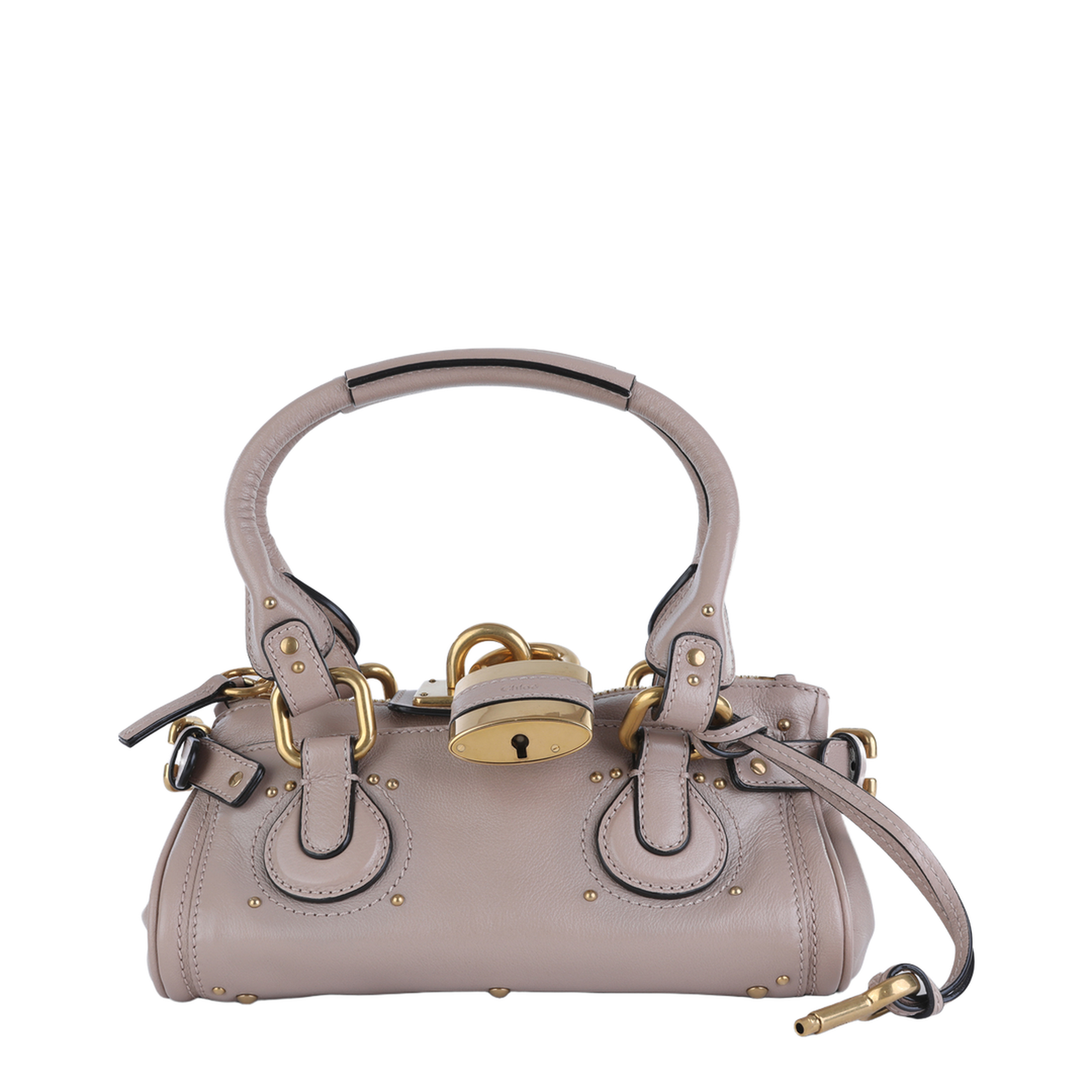 Paddington Small Grained Leather Shoulder Bag - Earthy Pink