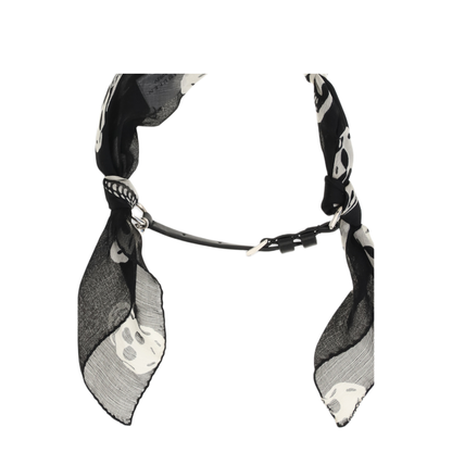 MAYFEYR - Alexander Mcqueen - Double Wrap Skull Scarf Bracelet - A0002V1JAAL8497