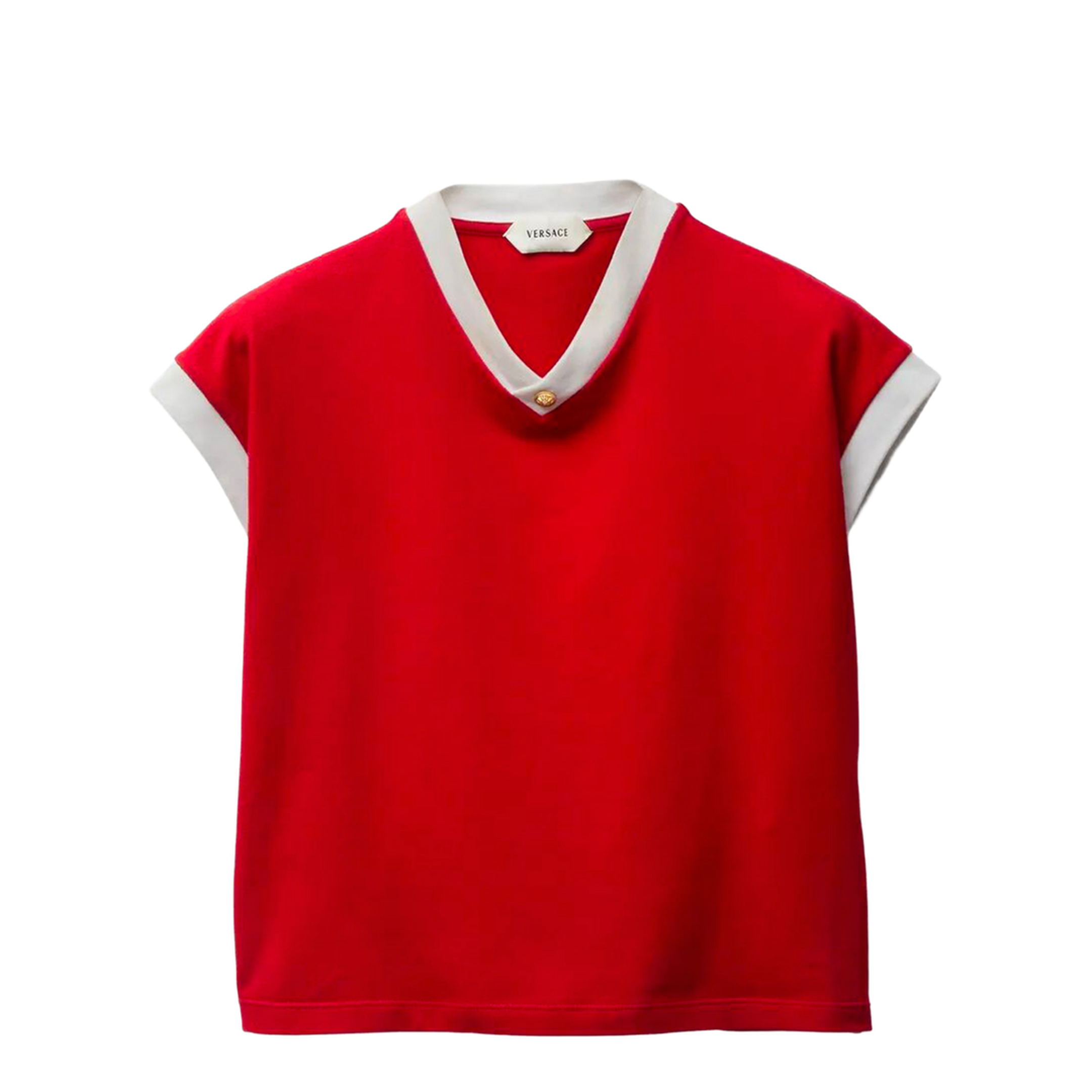 MAYFEYR - Versace - T-Shirt In Stretch Jersey Cotton - 10236971A17894