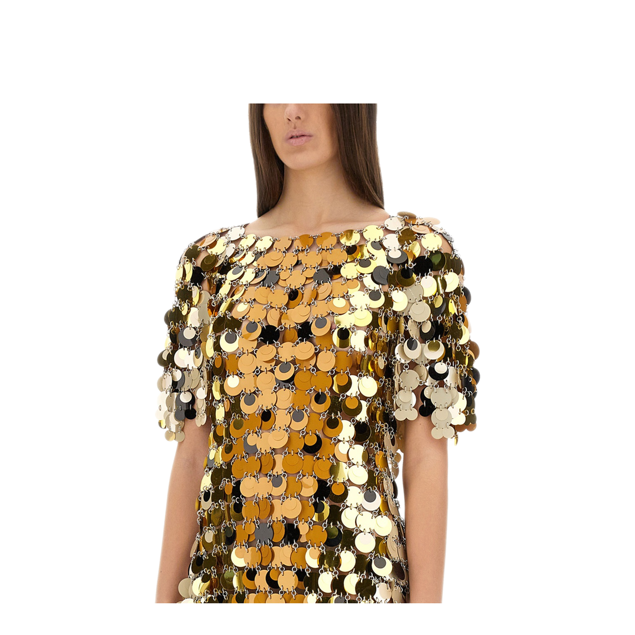 MAYFEYR - RABANNE - Sparkle Discs Mini Dress - 25PIRO061PS0133V190