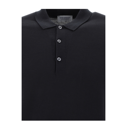 MAYFEYR - John Smedley - Belper Merino Wool Polo Shirt - BELPERBLACK
