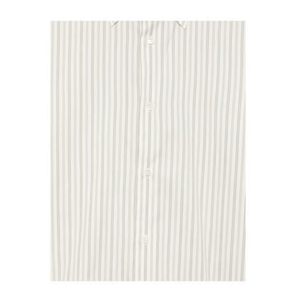 MAYFEYR - Auralee - Beige Vertical Stripe Shirt - A26AS01CSLIGHTGRAYSTRIPE