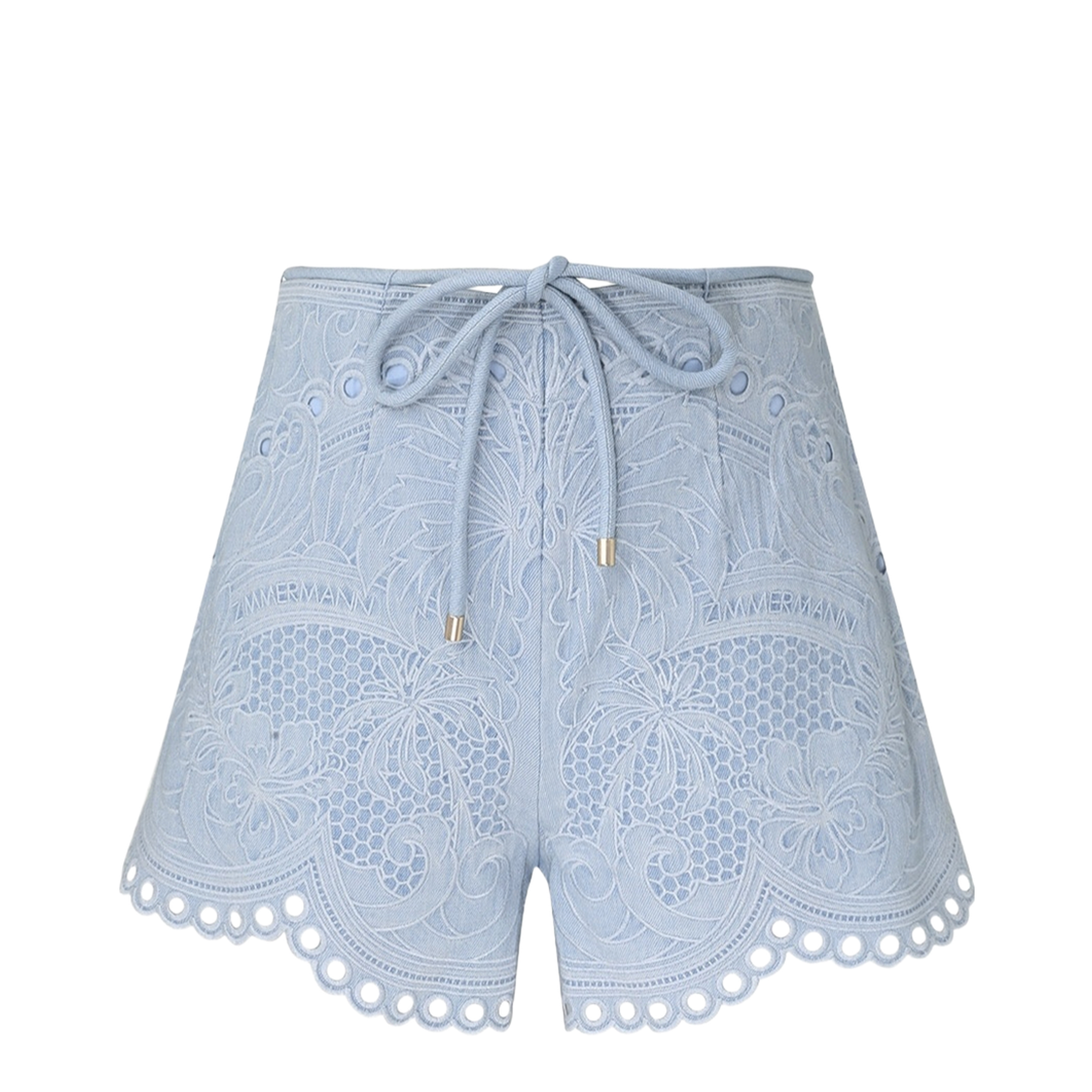 Daylight Embroidered Denim Shorts