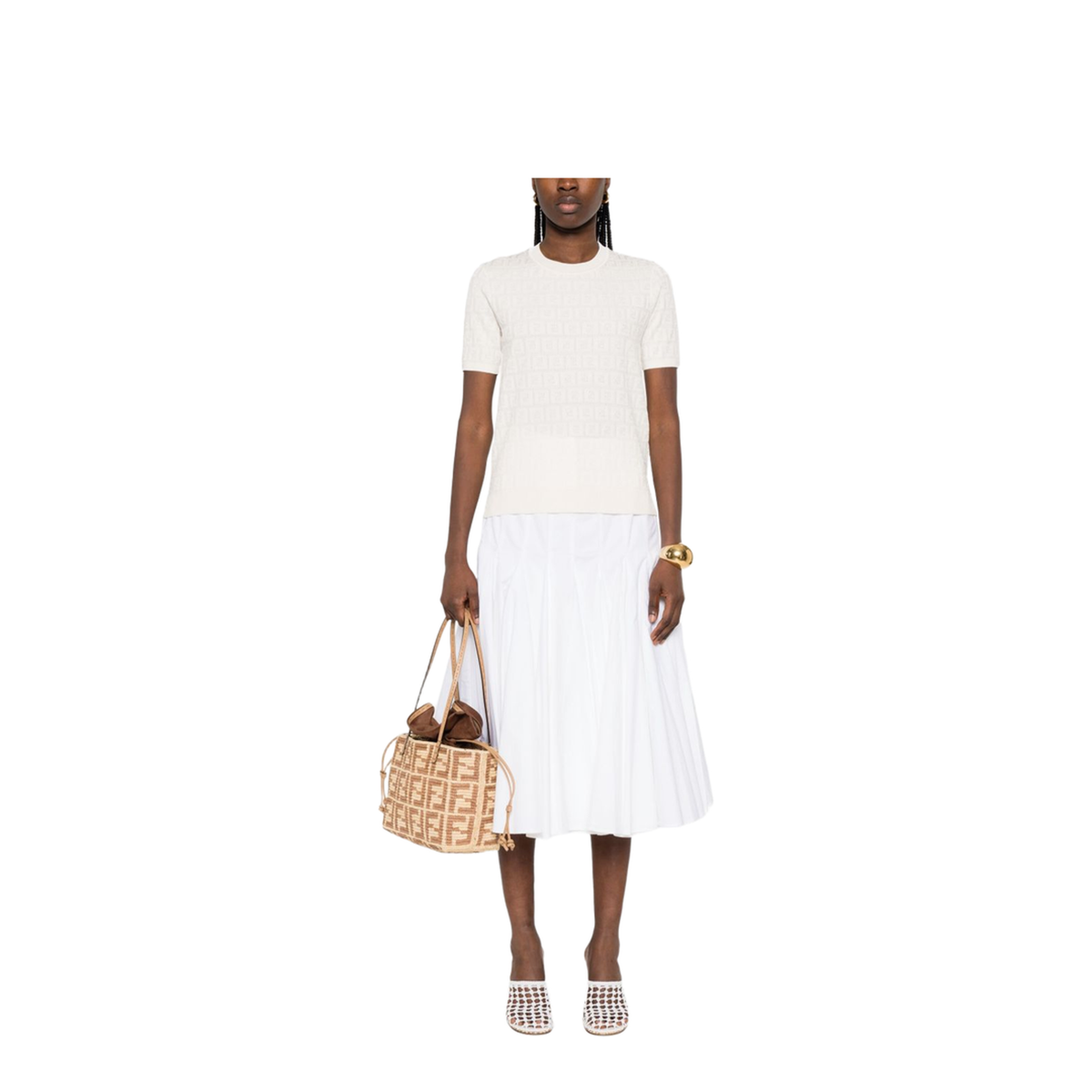 MAYFEYR - Fendi - T-Shirts And Polos White - FZXD57AUZRF0ZNM
