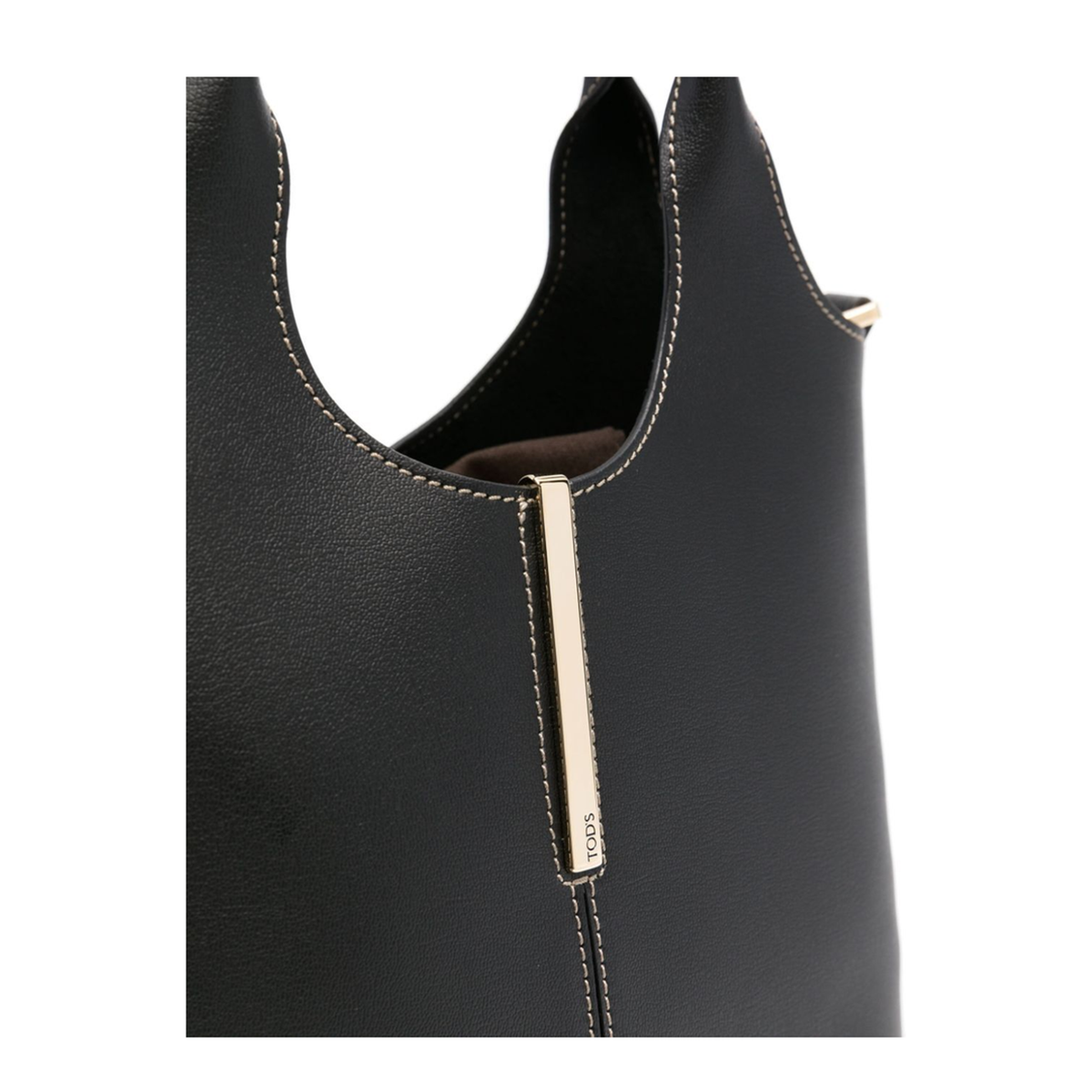 Shopping Bag Mini Calfskin Tote - Black