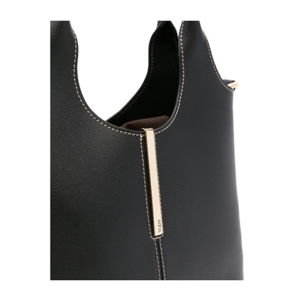 Shopping Bag Mini Calfskin Tote - Black