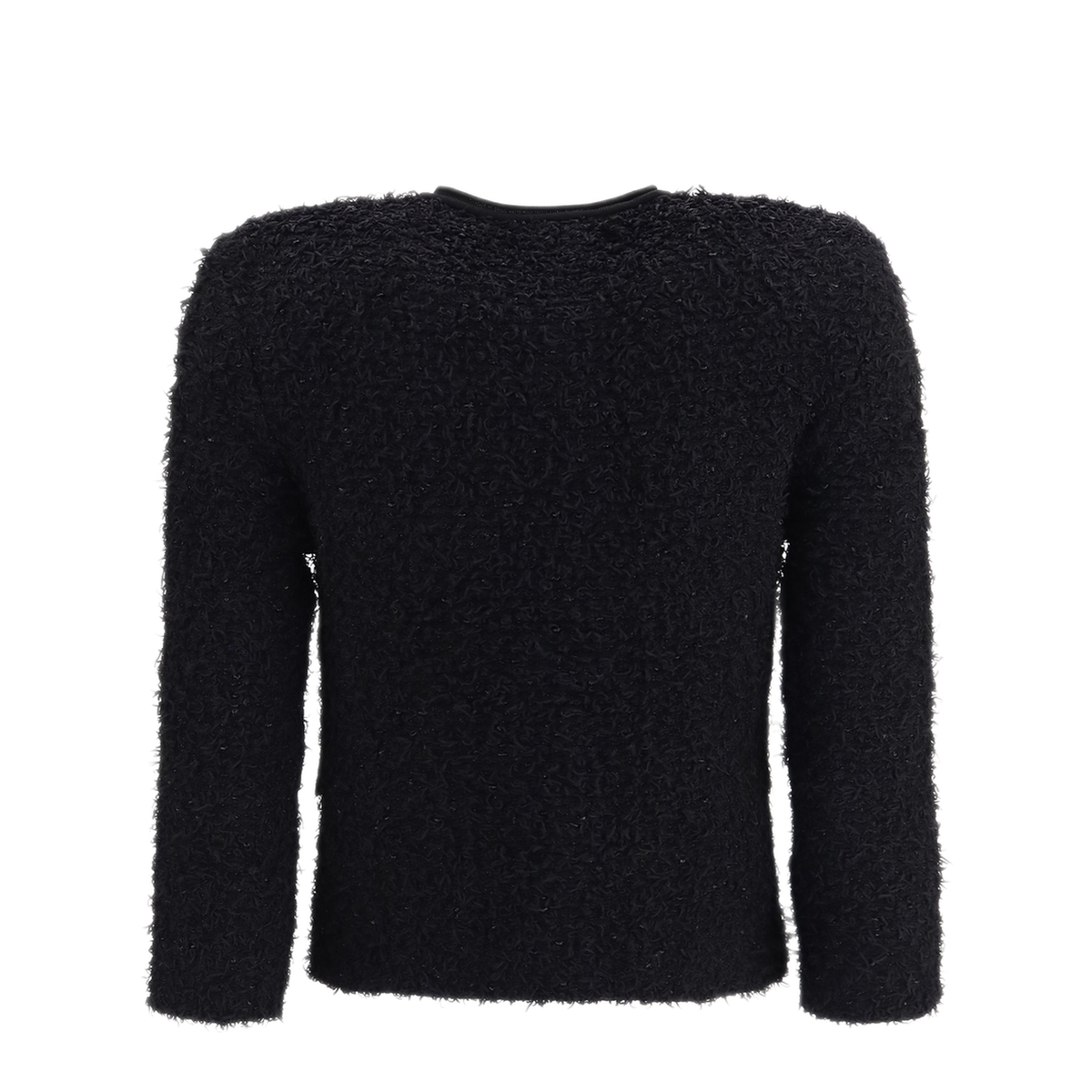 Double Breasted Tweed Cropped Jacket