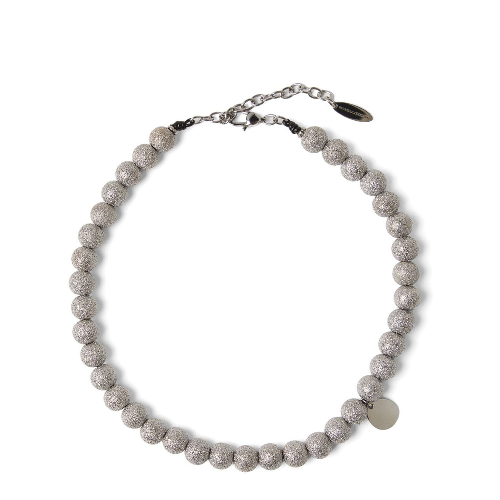 Choker with Beads - Silver