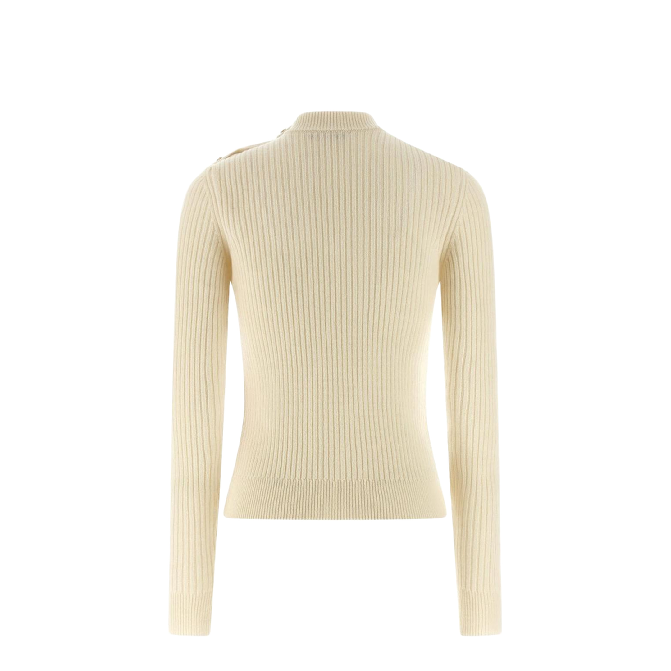 Ribbed Sweater White