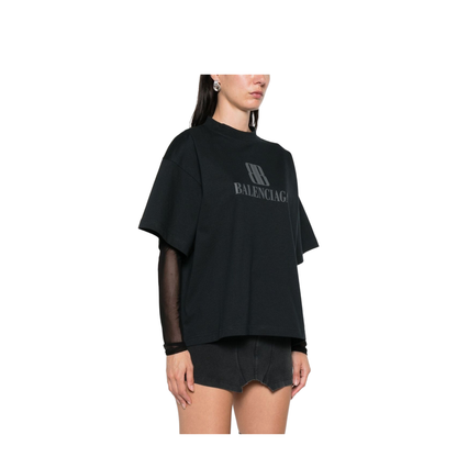 Cropped Nano Bb T-Shirt in Black