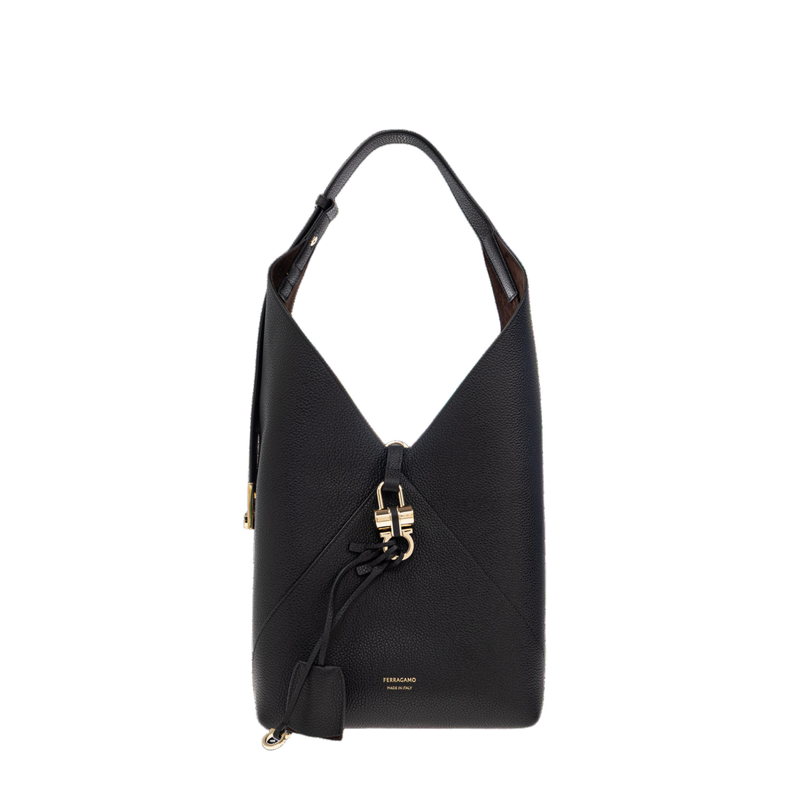 Leather shoulder bag