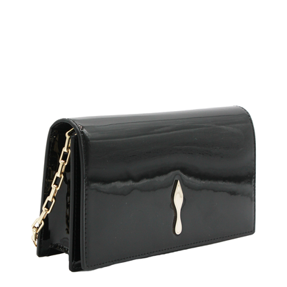 Bettina Clutch Patent Calf Leather Black