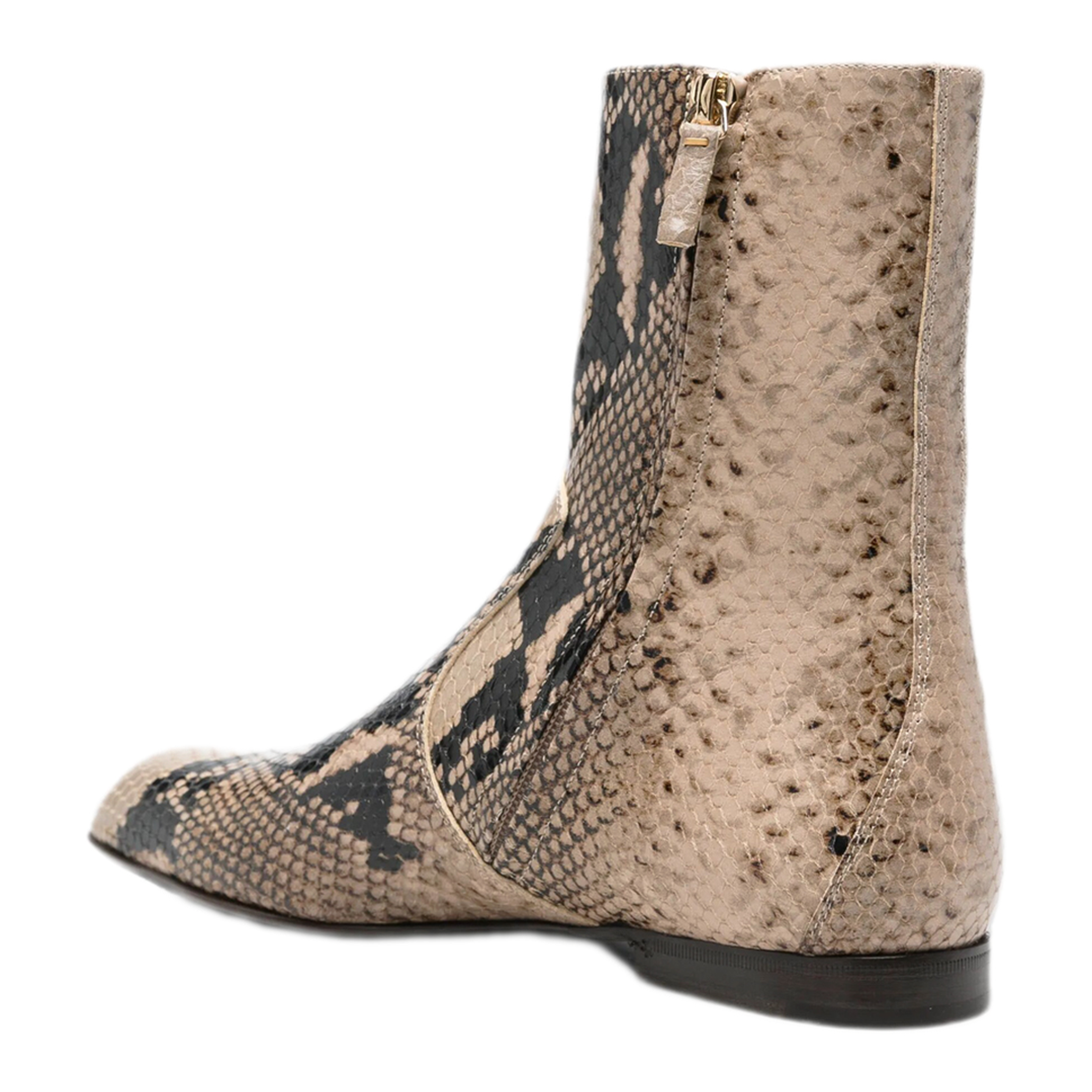 MAYFEYR - Khaite - Colt Snake-Effect Leather Ankle Boots - F1106803