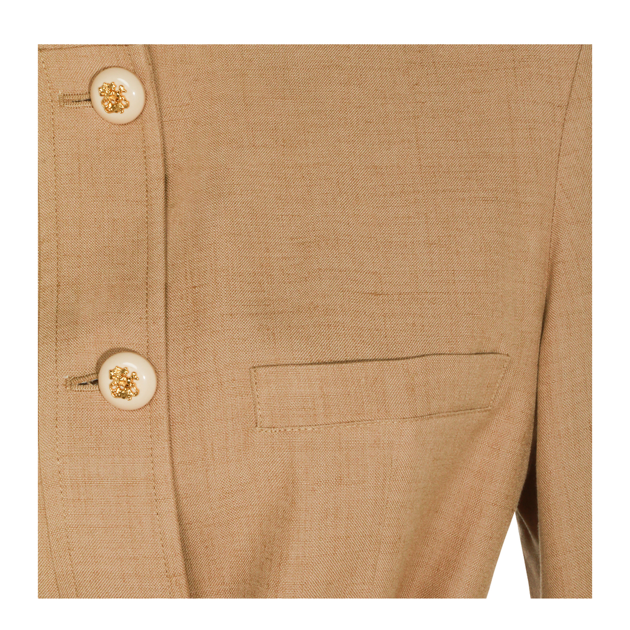 Caban Embroidered Logo Jacket