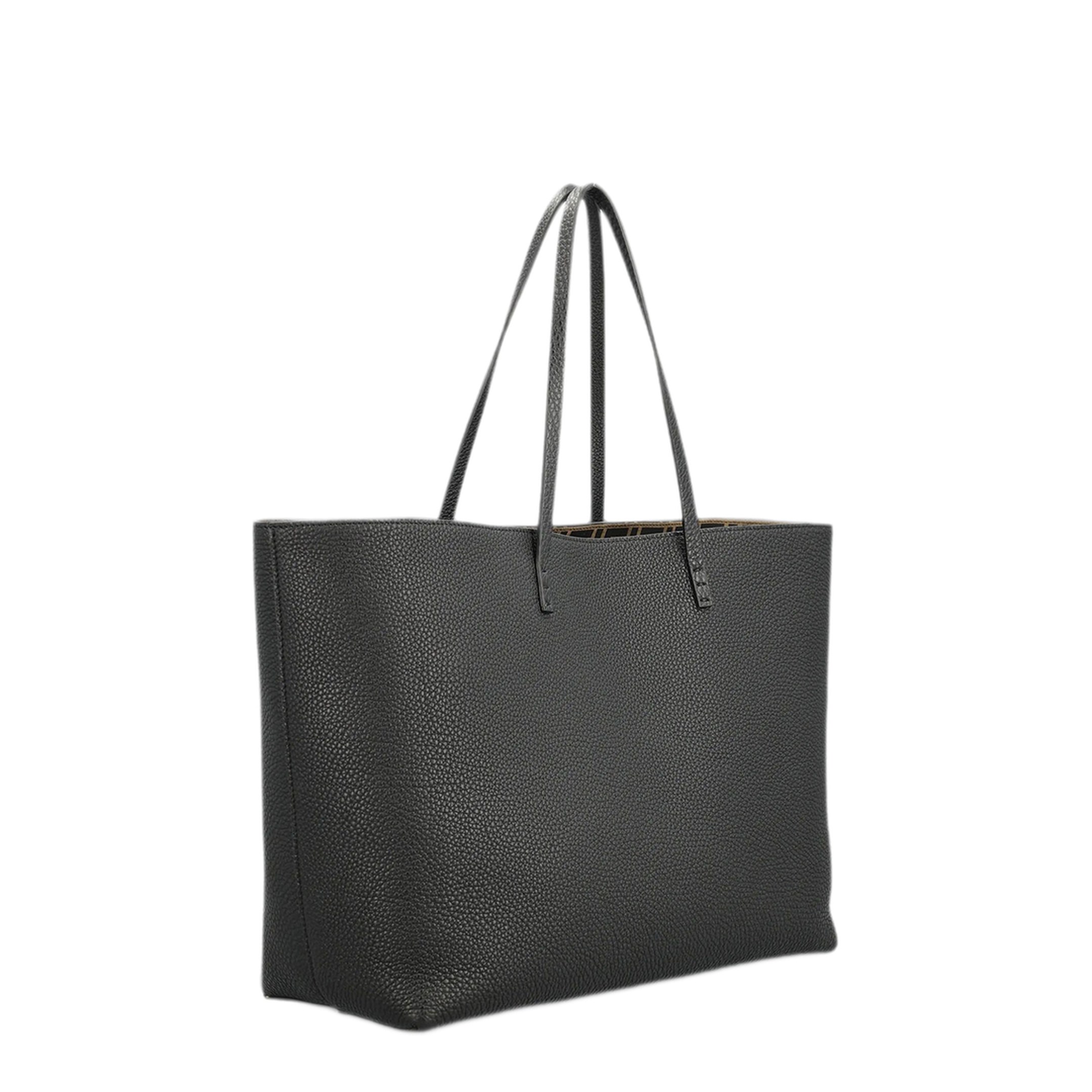 MAYFEYR - Fendi - Medium Shopper In Cuoio Romano Nero - 8BH444B1E7
