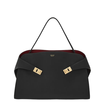 Soft Large Bicolor Shoulder Bag