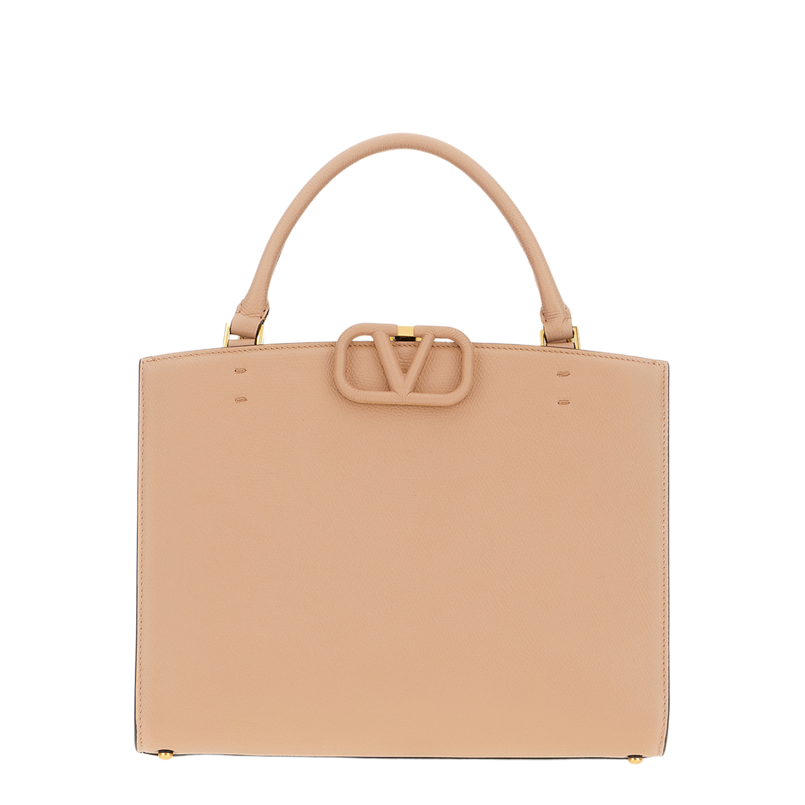 Skin Pink Leather Shopping Bag