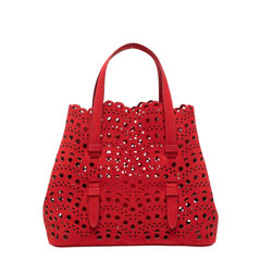 Mina 20 Nubuck Shoulder Bag - Red