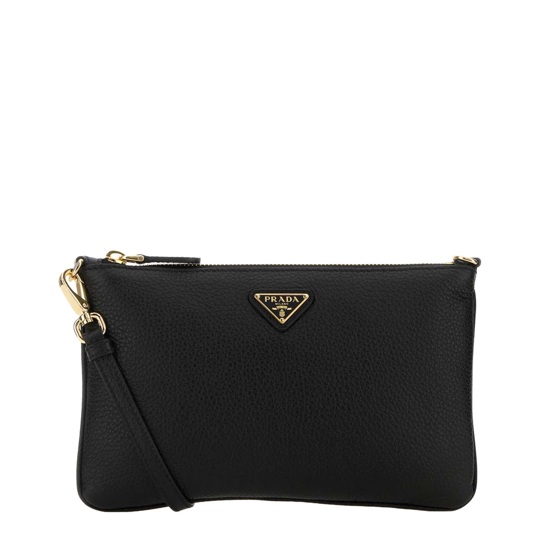 Black Leather Crossbody Bag