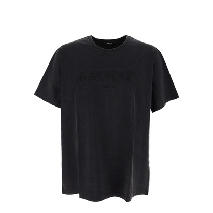 T-shirt with embroidered logo