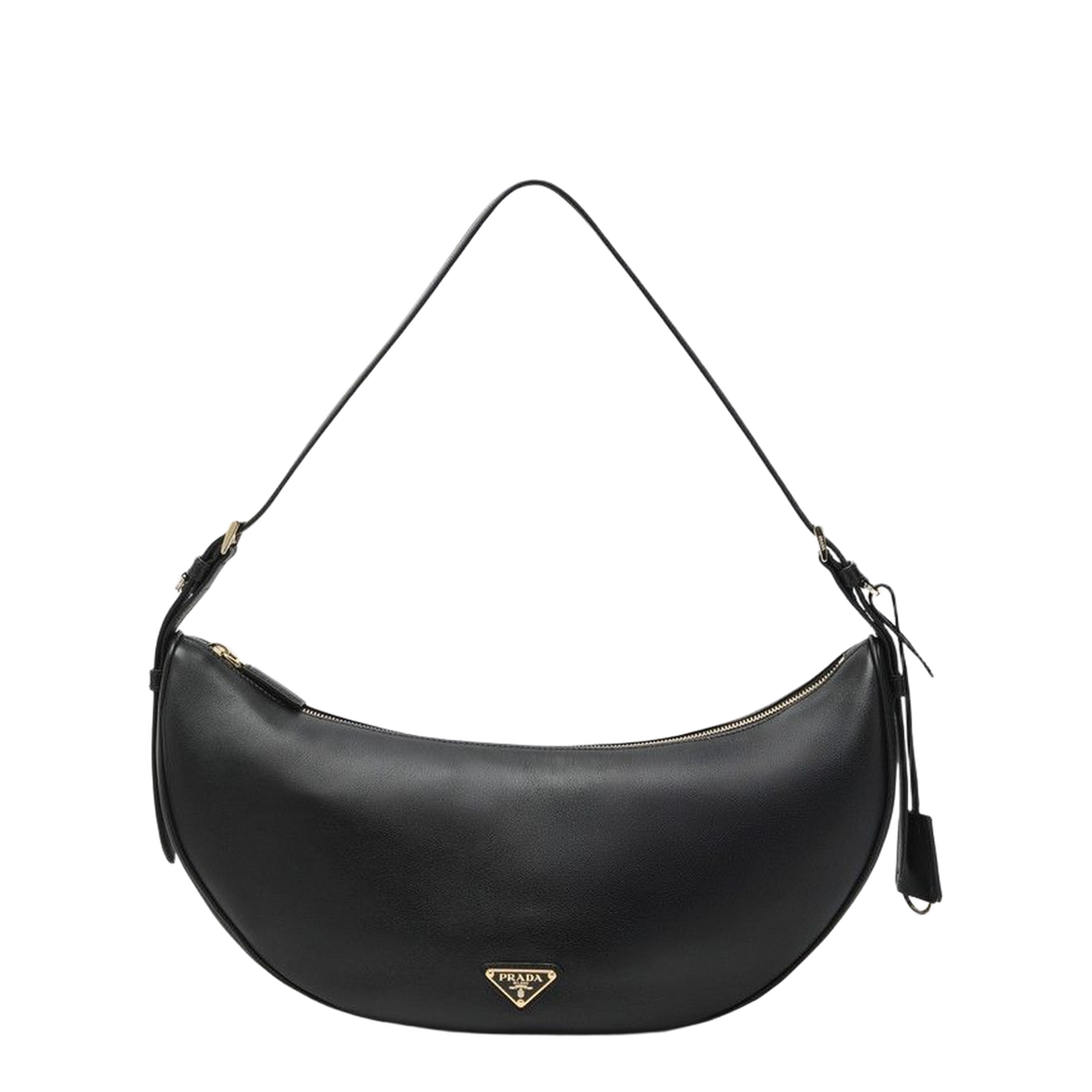 Demi-Lune Black Large Shoulder Bag