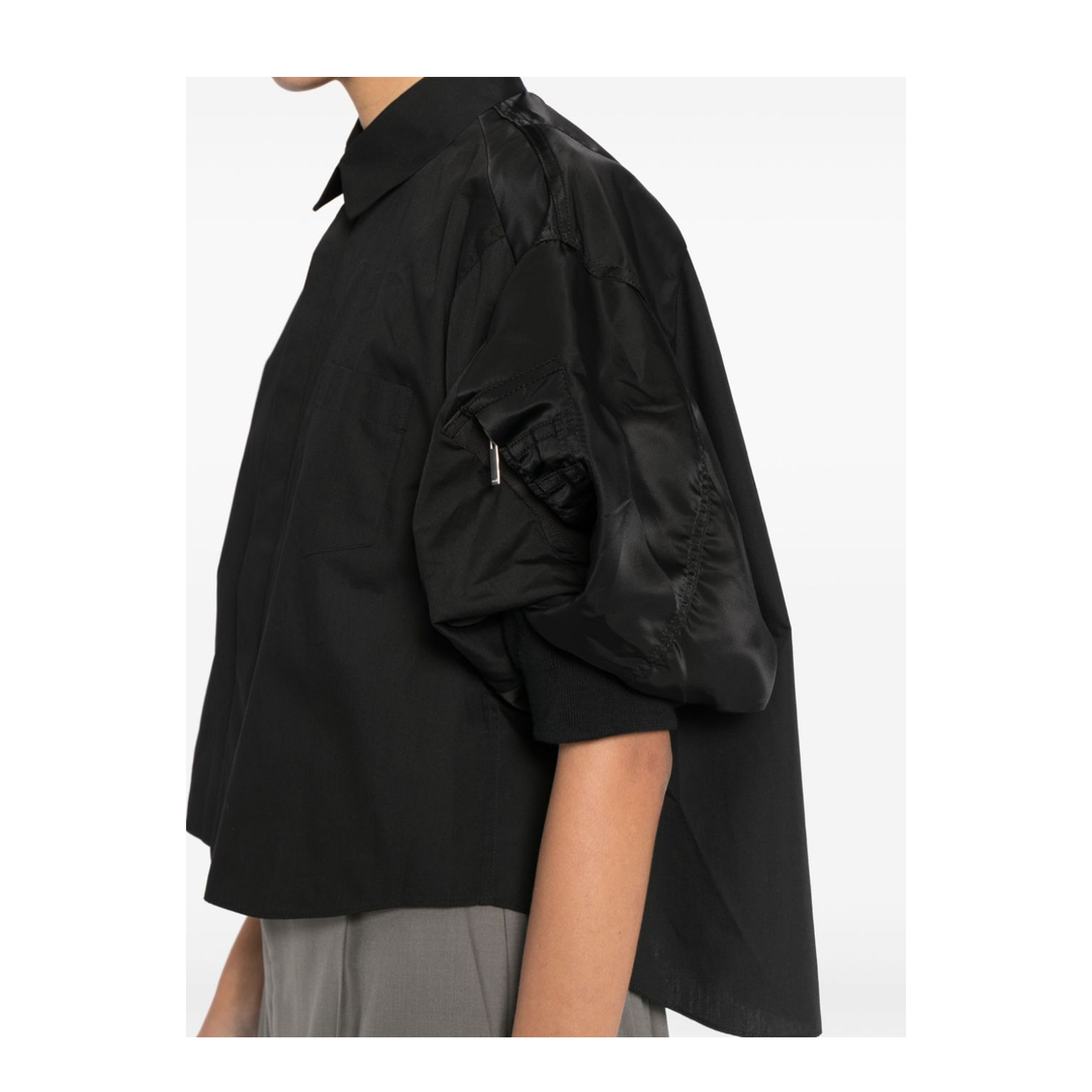 Cotton Poplin x Nylon Twill Shirt