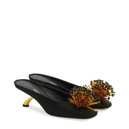 MAYFEYR - Ferragamo - Safi S-Shaped Heel Mule - 01L622793011