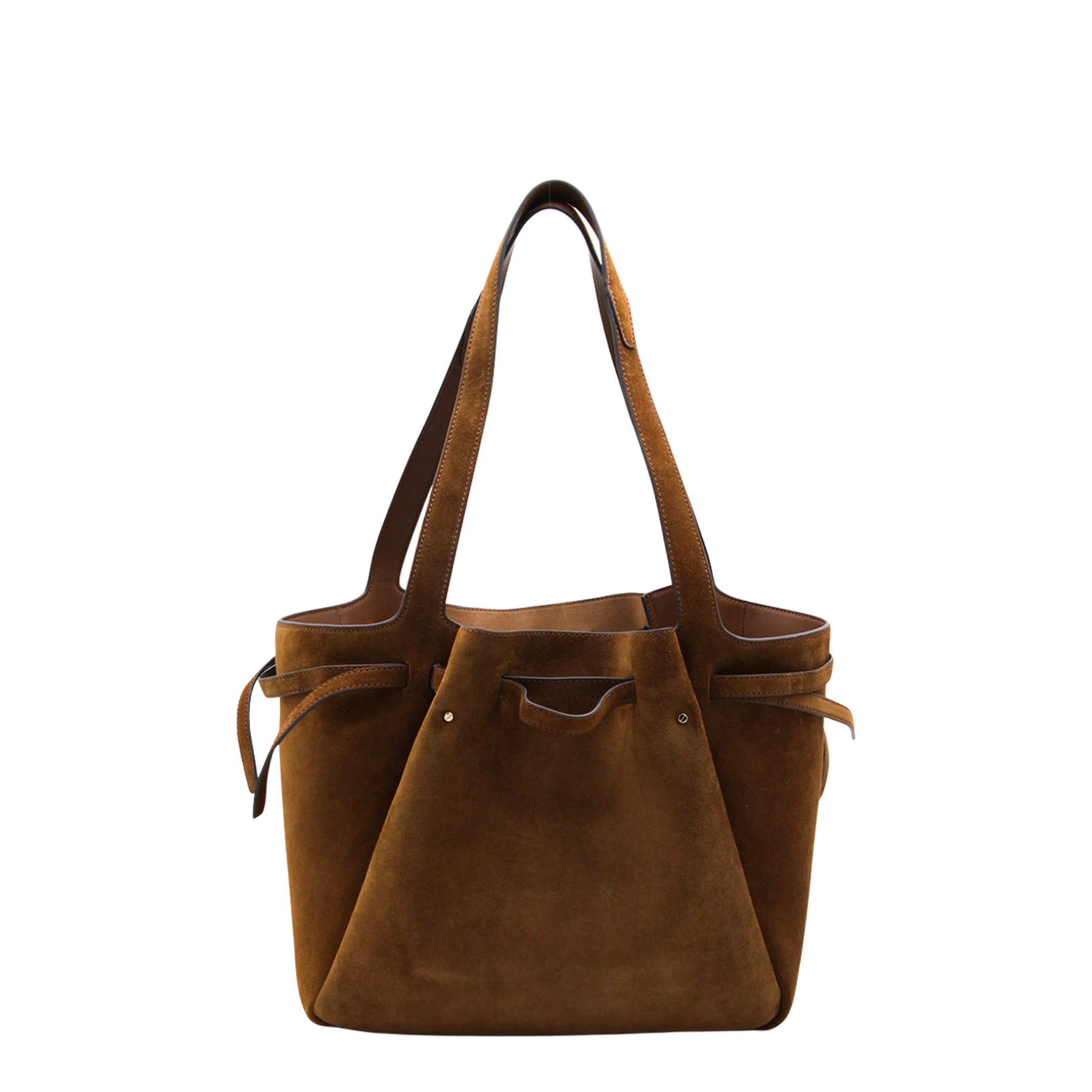 Romy Suede Tote - Caramel