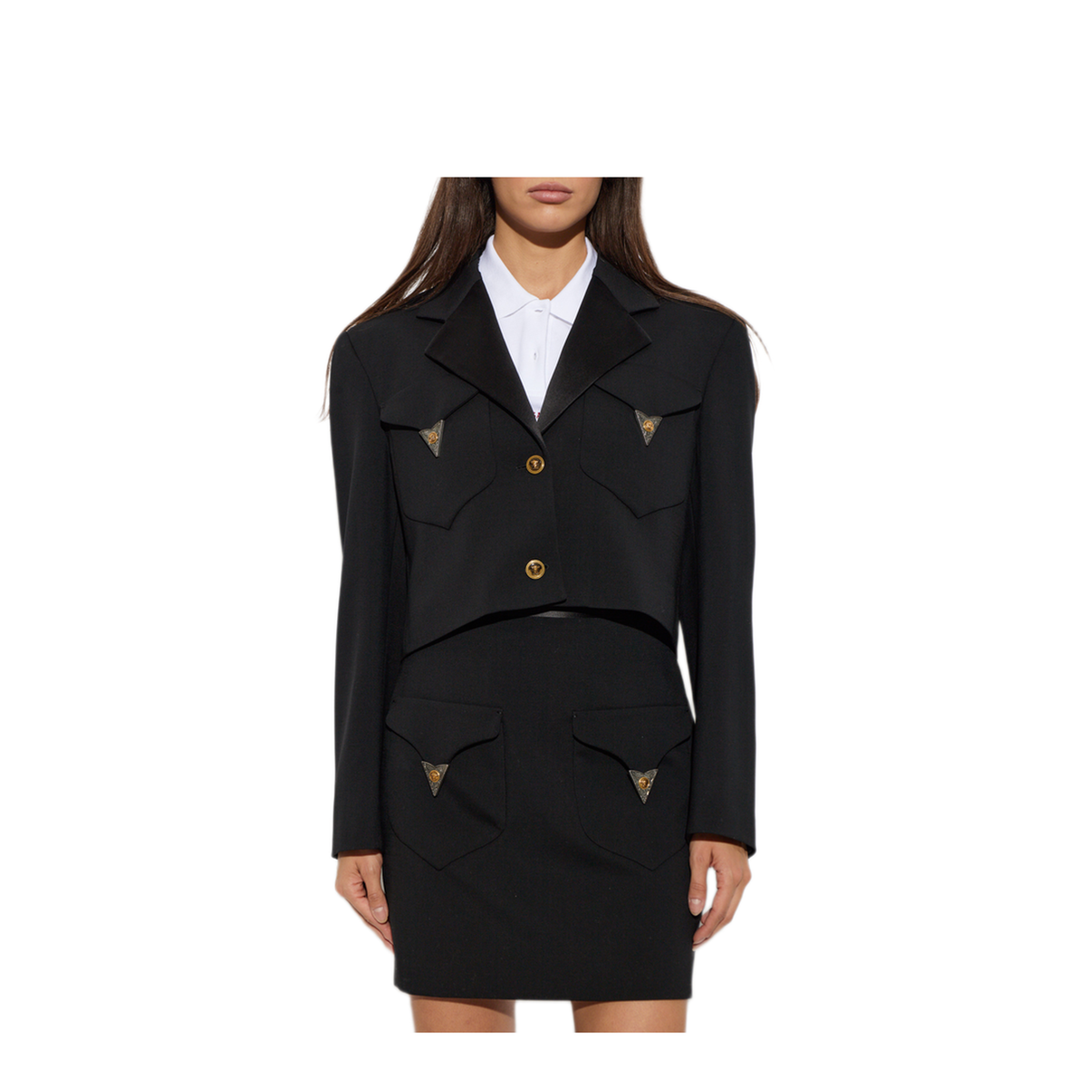 MAYFEYR - Versace - Short Jacket With Appliqués - 10258751A183051B000
