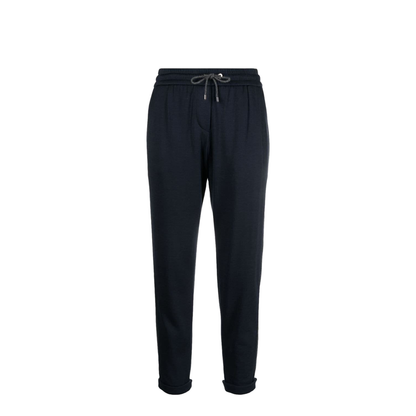 Cotton and Silk Blend Trousers