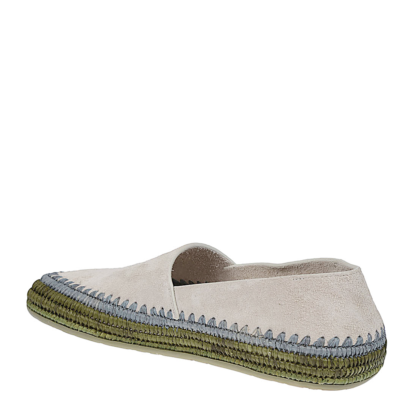 Rio Slipper in Suede and Raffia