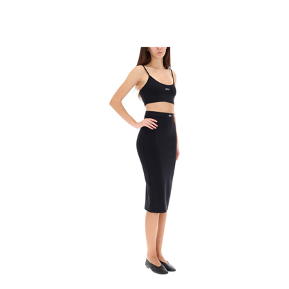 Sleek Midi Skirt Black