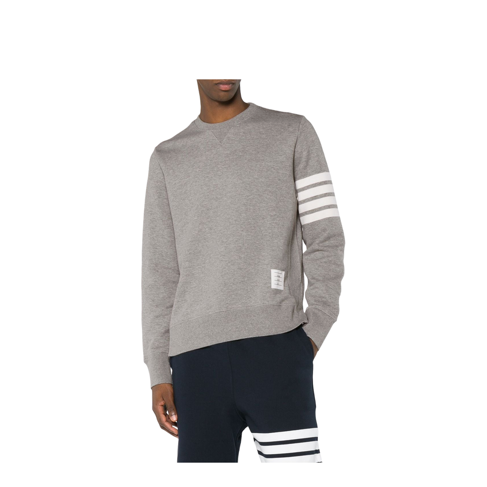 Pebble Grey Crew Neck Sweater