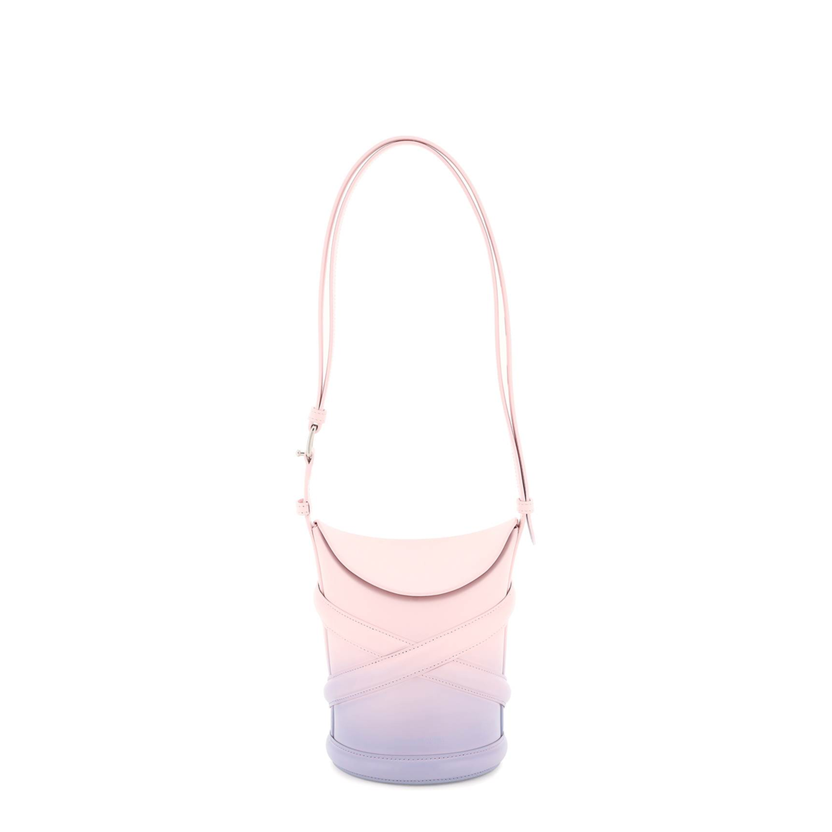 Two-tone Leather The Curve Bucket Bag