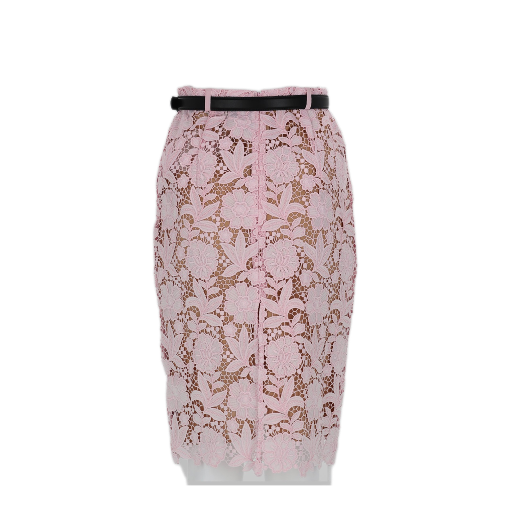 MAYFEYR - Self Portrait - Midi Skirt In Pink Lace - SS26182MSKPPINK