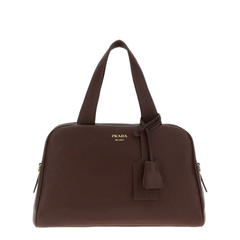Bauletto Large Buckskin Top-handle Bag - Bruciato
