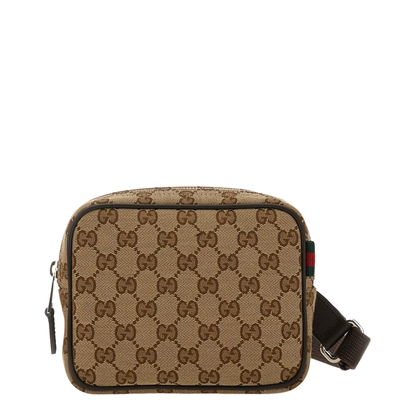 GG Canvas Mini Canvas Shoulder Bags - Beige